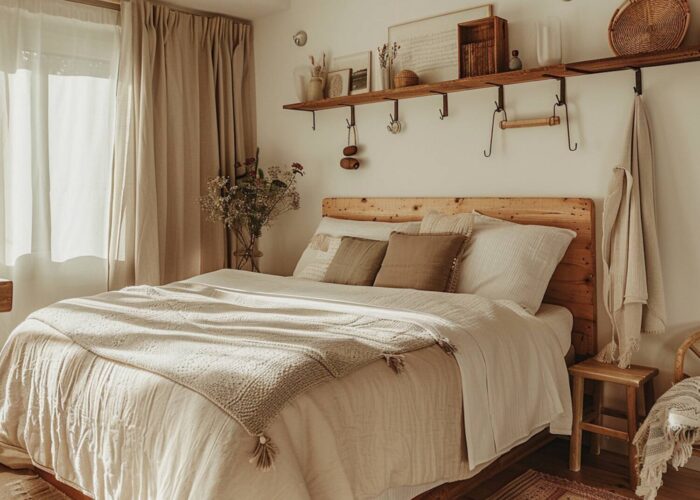 Ranking: Najlepsze łóżka w stylu skandynawskim do małych sypialni.