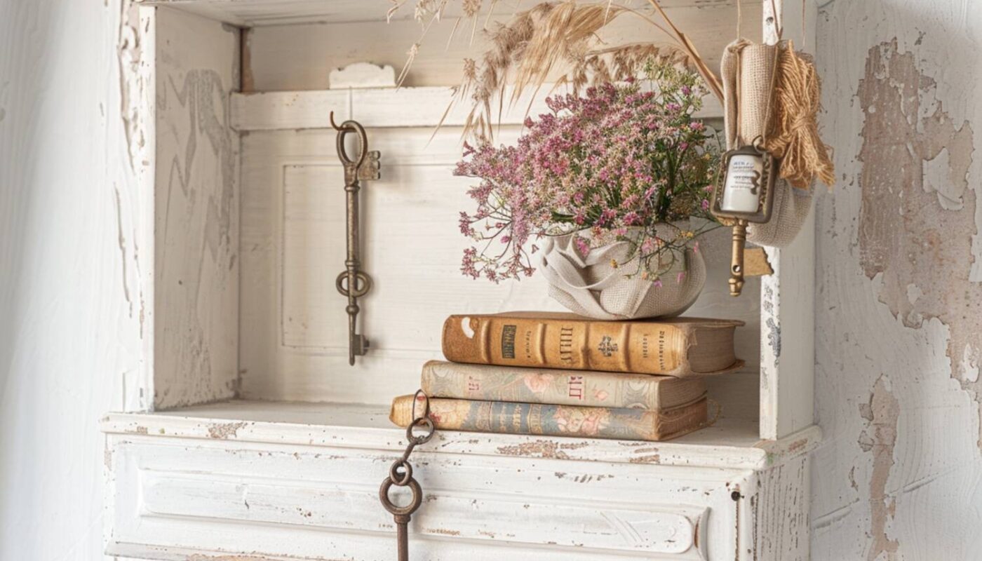 Jak zrobić dekoracyjną półkę w stylu shabby chic?