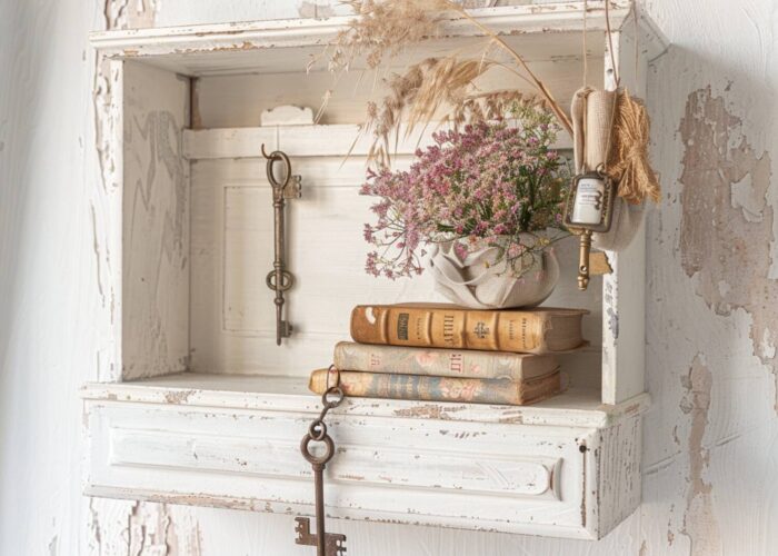 Jak zrobić dekoracyjną półkę w stylu shabby chic?