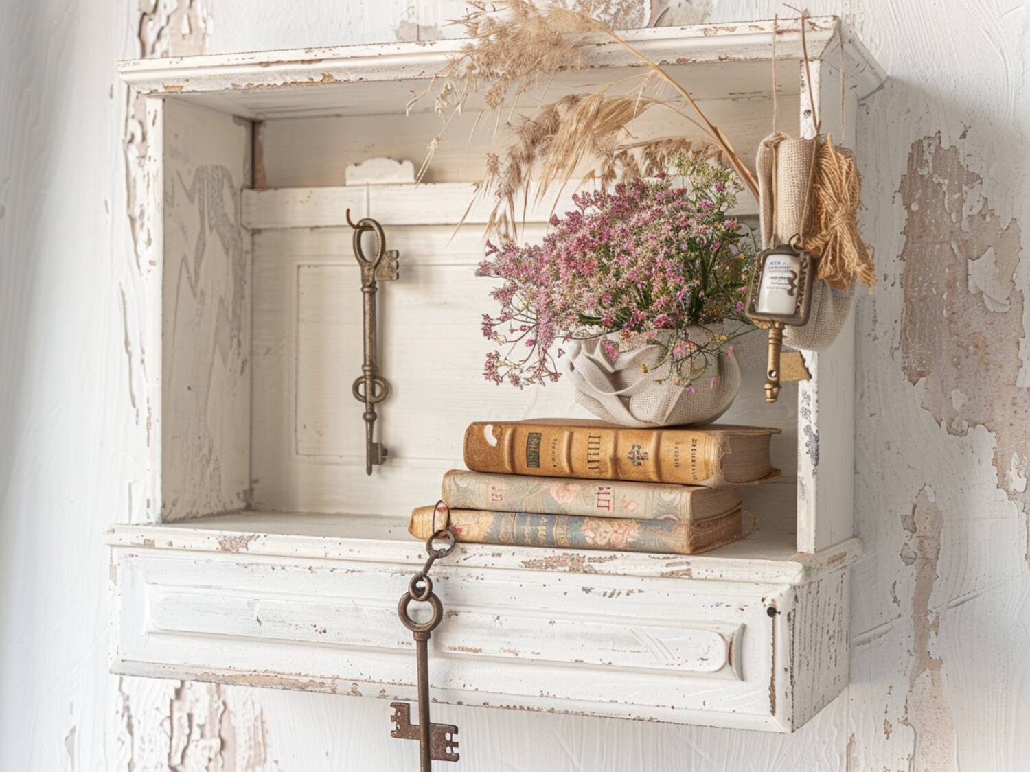 Jak zrobić dekoracyjną półkę w stylu shabby chic?