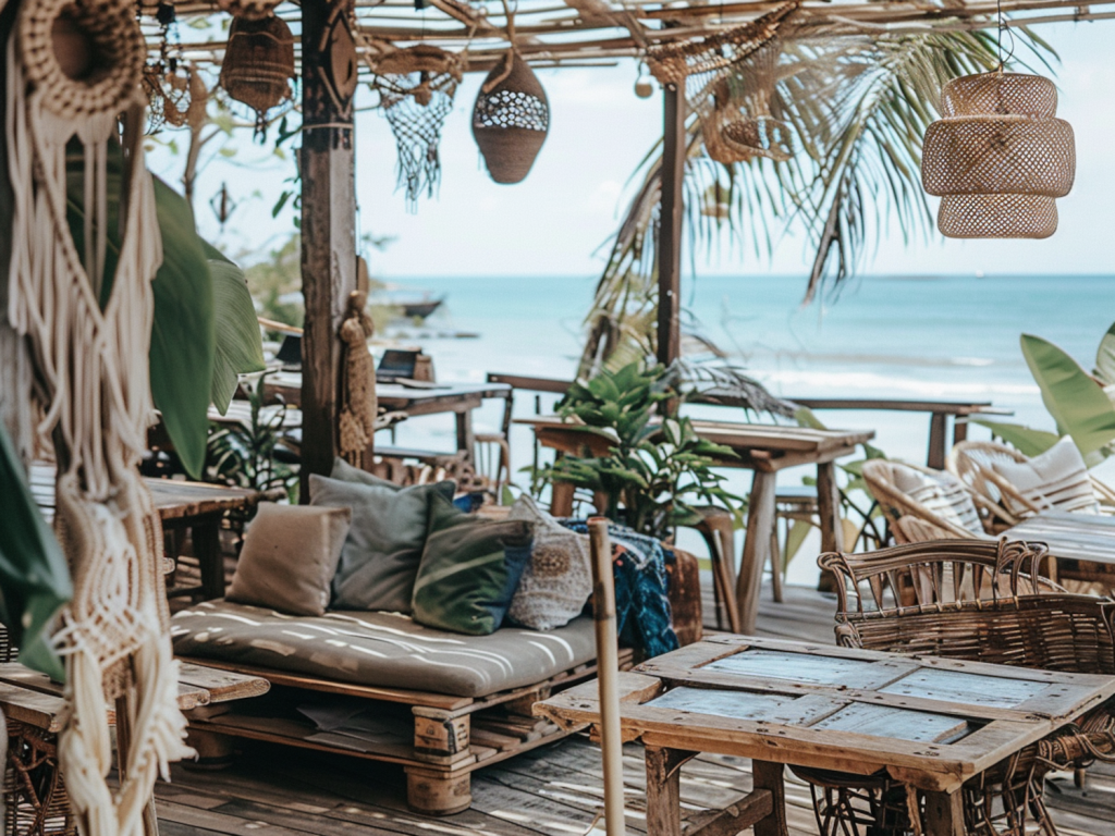 10 przykładów wnętrz restauracji z meblami wykonanymi z recyklingu