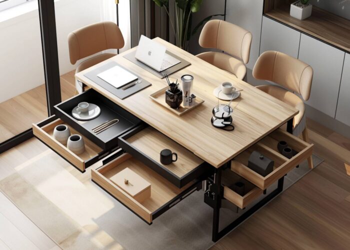 Ranking: Najlepsze stoły wielofunkcyjne na 2025 rok do kawalerek.