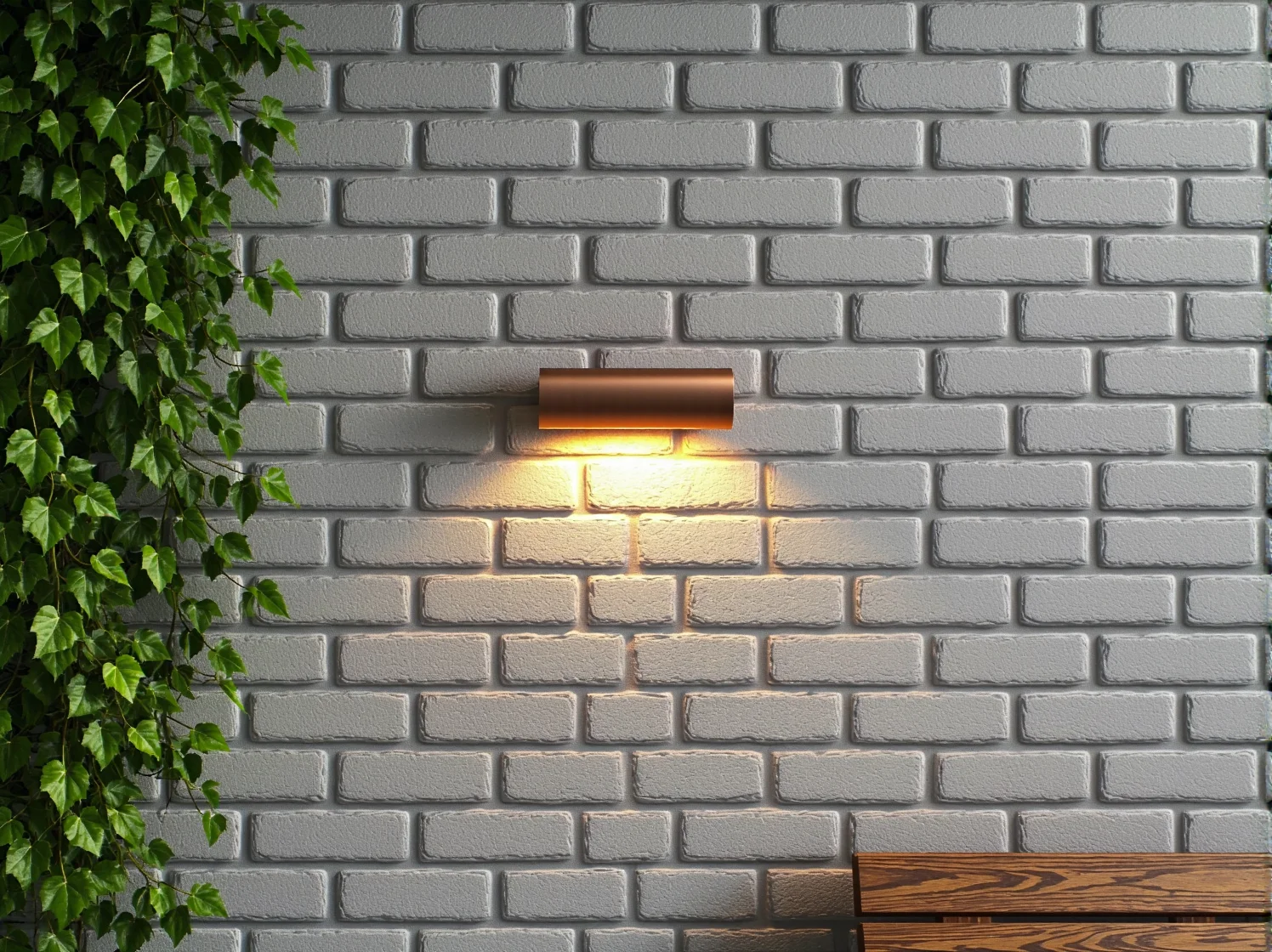 Wieczorna aranżacja ogrodu skandynawskiego z ciepłym oświetleniem punktowym przy ścieżce