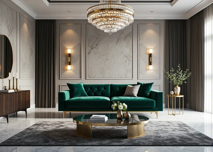 Blask i elegancja – jakie dodatki najlepiej komponują się z przestrzeniami w stylu glamour?