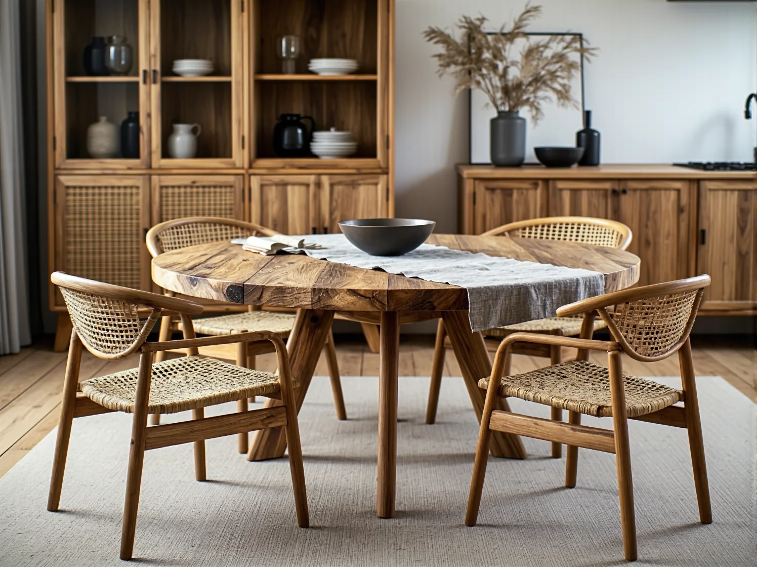 Matowe fronty meblowe wykonane z przetworzonych butelek PET w stylu eko