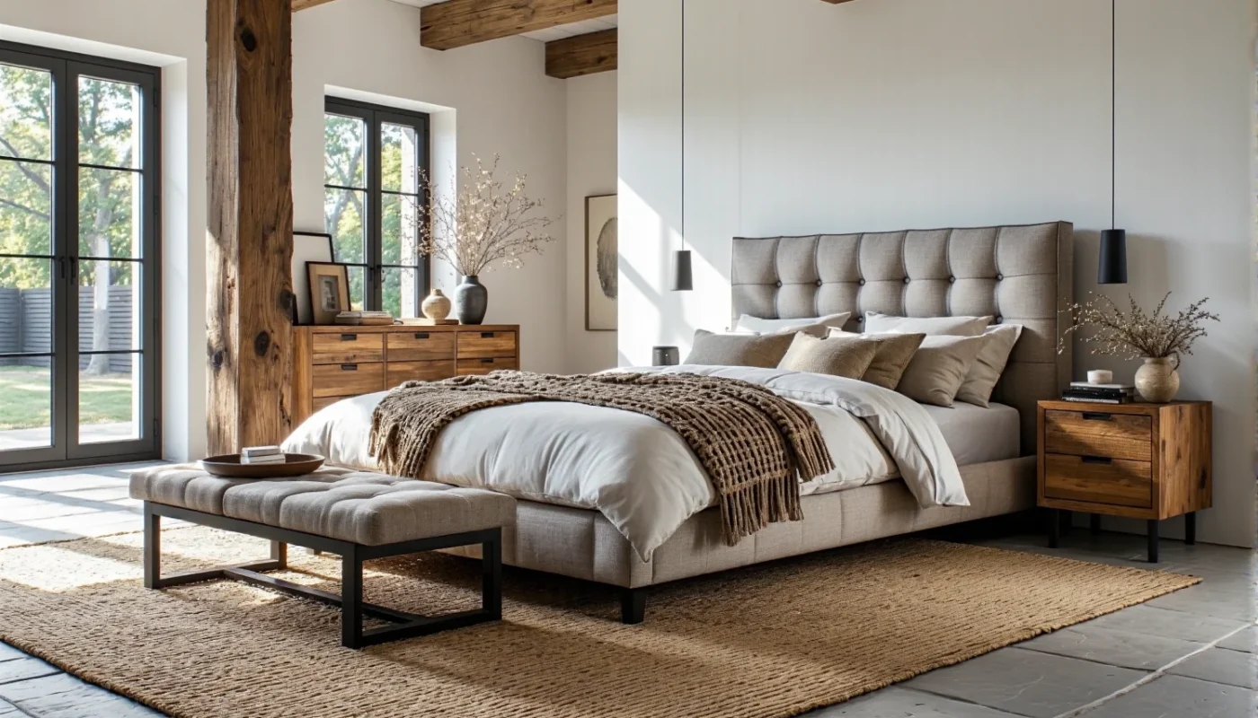 Łóżka kontynentalne w stylu rustykalnym – jak dopasować je do wnętrz?