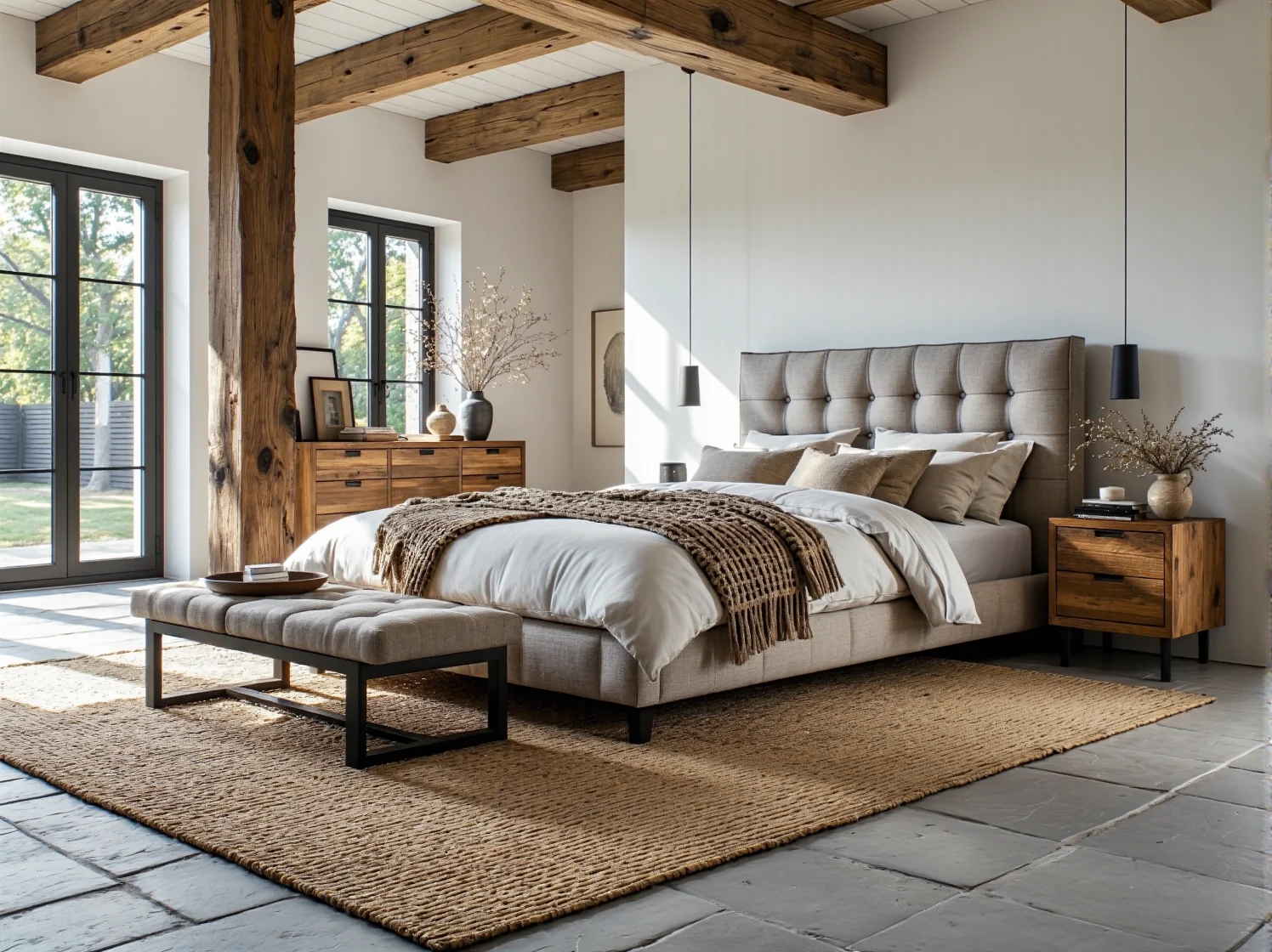 Łóżka kontynentalne w stylu rustykalnym – jak dopasować je do wnętrz?