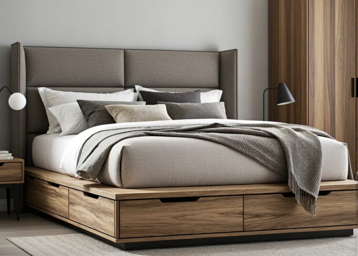 Łóżka kontynentalne z dodatkowymi szufladami – idealne rozwiązanie do małych mieszkań