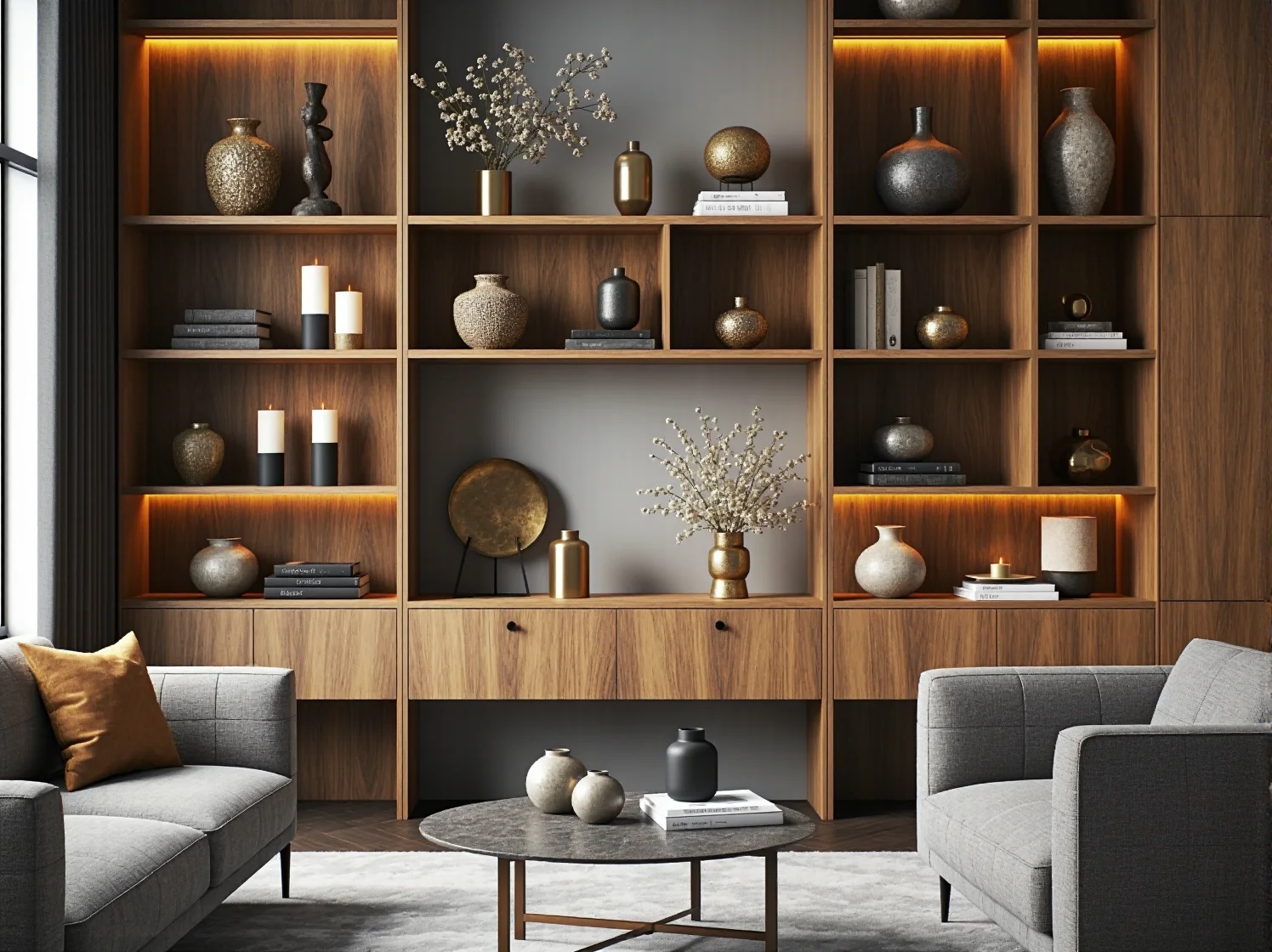 Lustrzana szafa przesuwna w przedpokoju odbijająca światło w aranżacji glamour