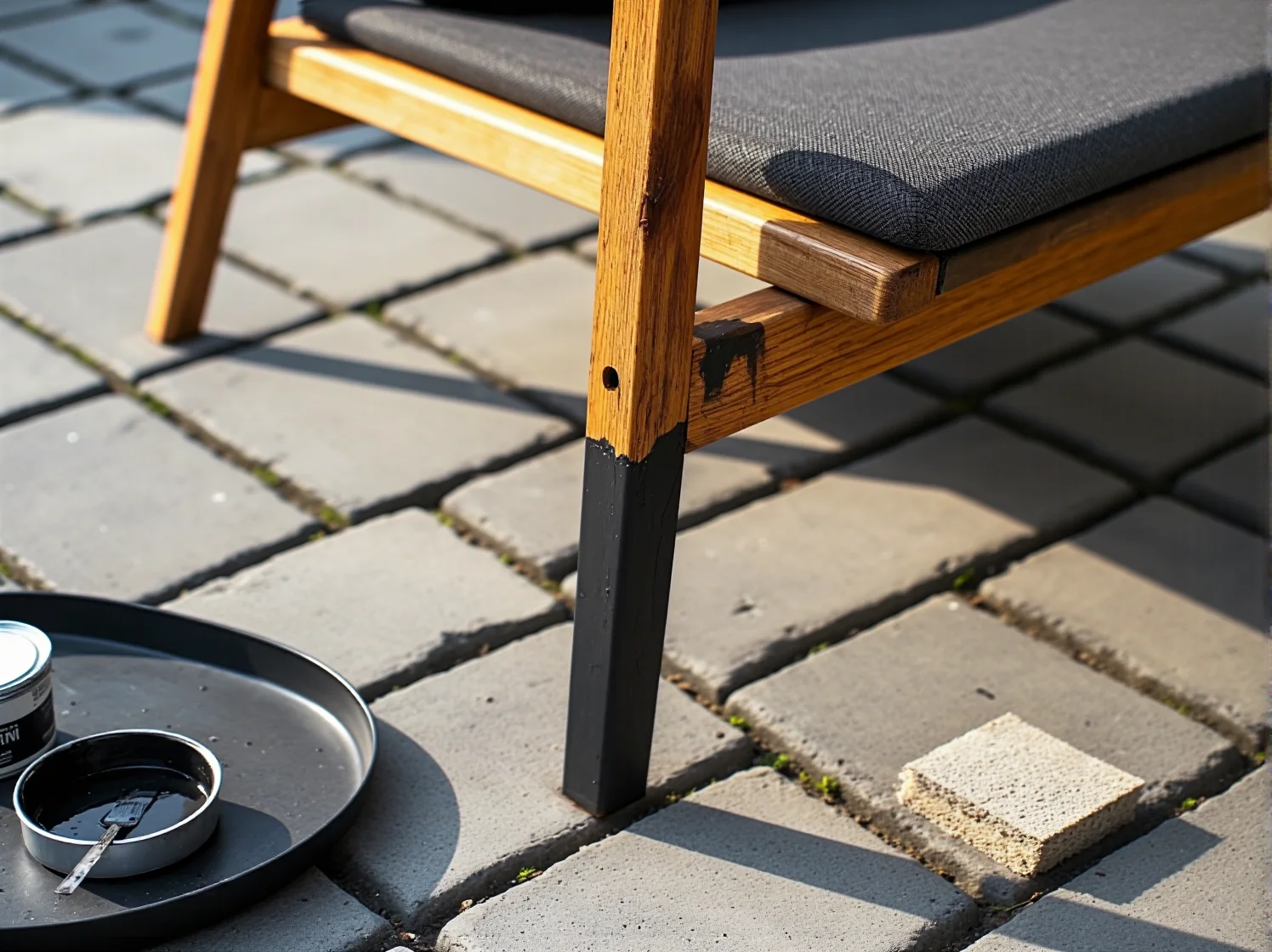 Malowanie metalowych krzeseł ogrodowych farbą antykorozyjną