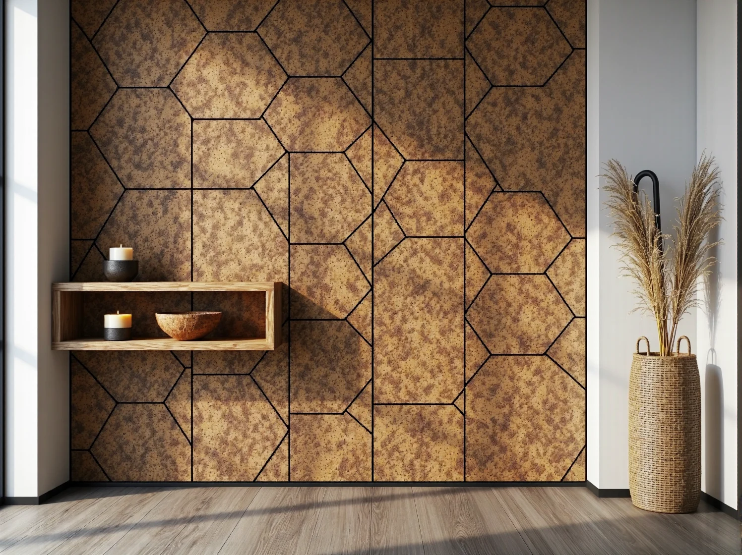 Aranżacja wejścia do domu z wykorzystaniem trwałych mebli z materiałów odnawialnych i juty