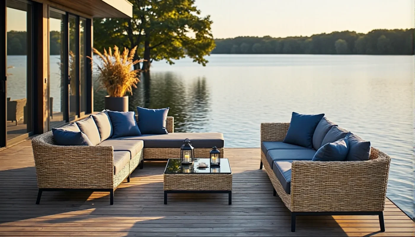 Meble ogrodowe z widokiem na jezioro – jak stworzyć idealną strefę relaksu nad wodą?