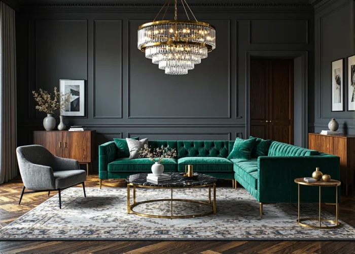 Blask Przeszłości w Nowoczesnym Wydaniu: Jakie Oświetlenie Najlepiej Komponuje się z Wnętrzami Glamour z Nutą Retro?