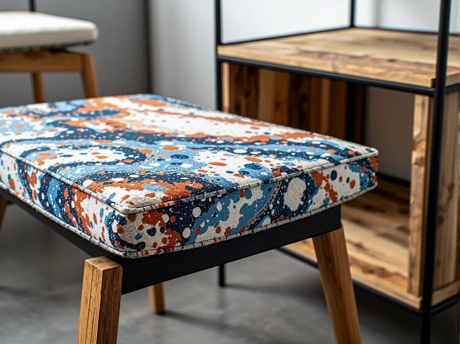 Zbliżenie na teksturę innowacyjnej płyty meblowej powstałej z przetworzonego drewna