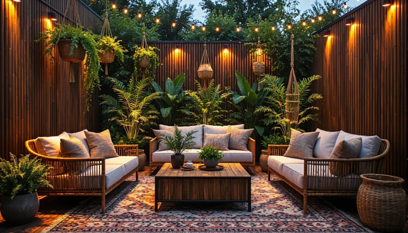 Taras w stylu boho: Jak stworzyć magiczny klimat za pomocą oświetlenia punktowego?