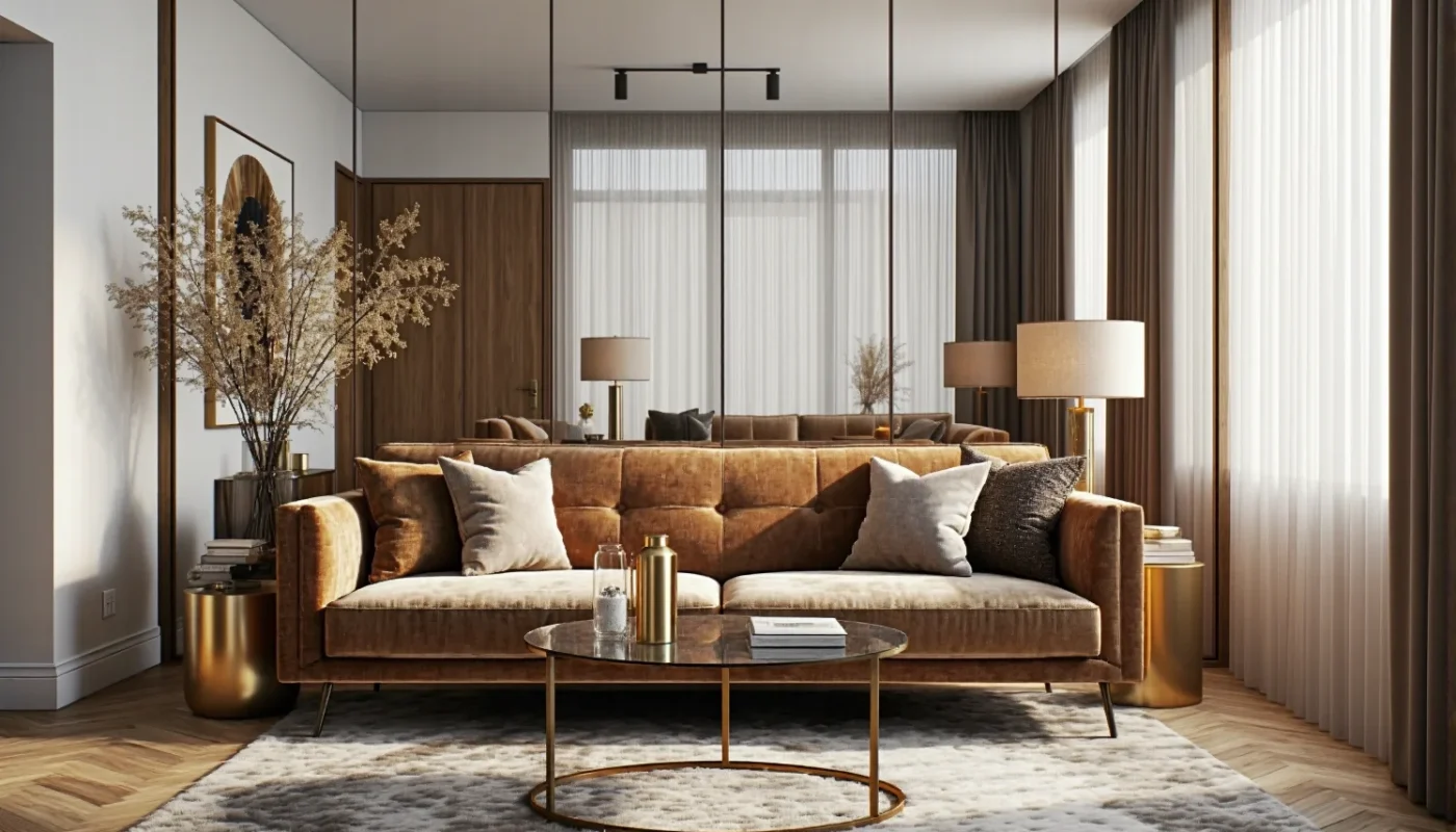 Jakie meble sprawdzają się najlepiej w kawalerkach w stylu glamour?